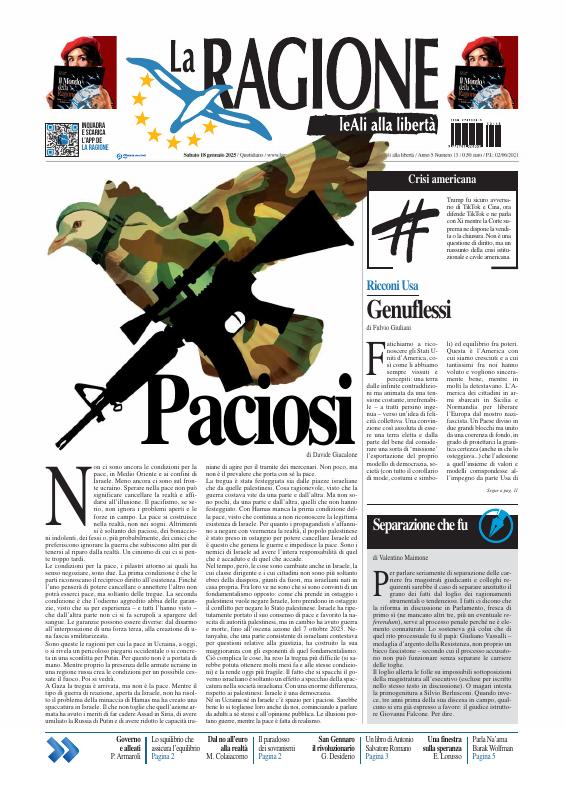 Prima-pagina-la ragione-oggi-edizione-di-oggi-20250120